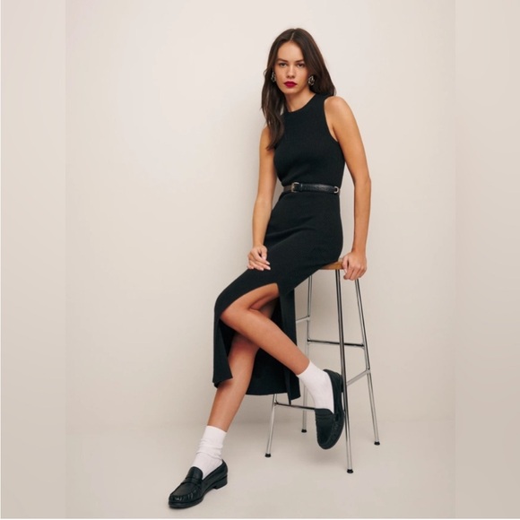 Reformation Basil Cashmere Sleeveless
Sweater Dress - Picture 2 of 11